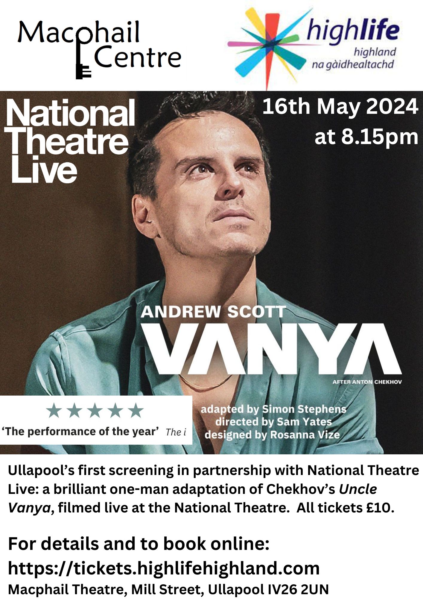 Vanya advert May 24